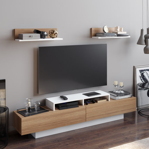 Orren Ellis Pritts TV Stand for TVs up to 75" & Reviews Wayfair